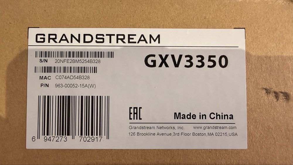 Grandstream GXV3350 IP Video Phone