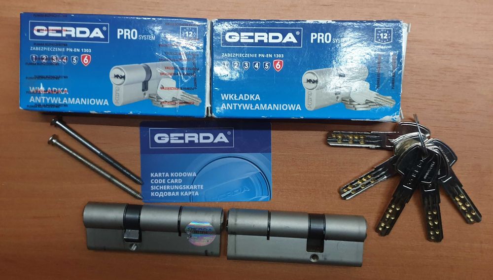 Wkładka Bębenkowa ANTYWŁAM kl 6 GERDA PRO SYSTEM 30/55 nik Zestaw 2szt