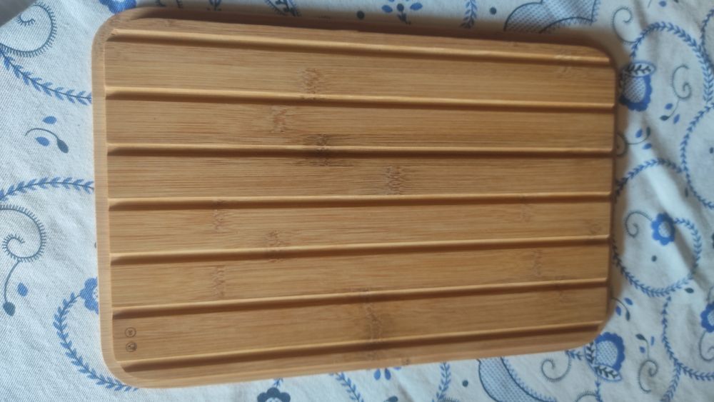 6 Tábuas/tampas de bambu Novas marca BODUM para corte de pão ou outros