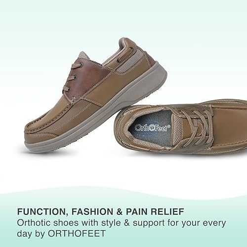 Нові чоловічі ортопедичні кросівки Orthofeet на широку ногу