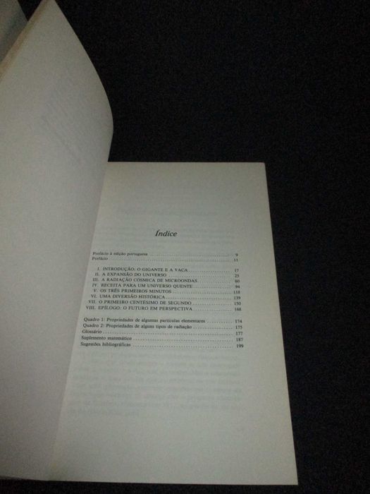 Livro Os Três Primeiros Minutos Steven Weinberg