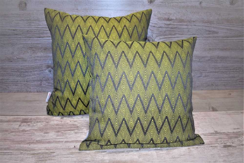 Poszewka  45 x 45 cm szaro zielona