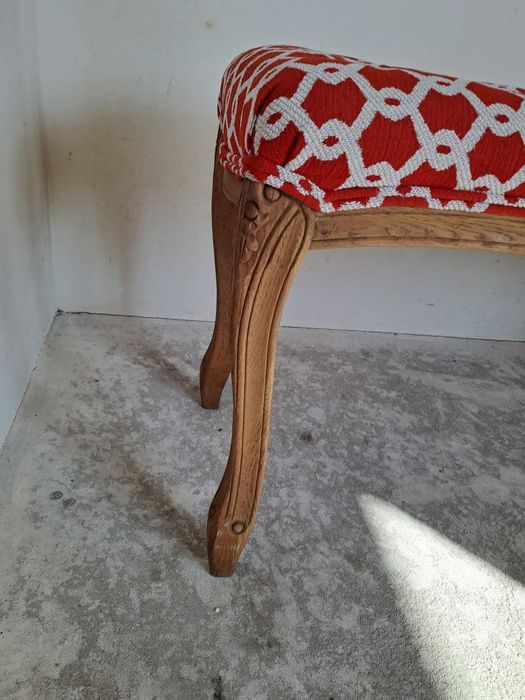 Ławeczka w stylu ludwikowskim stylowa vintage siedzisko