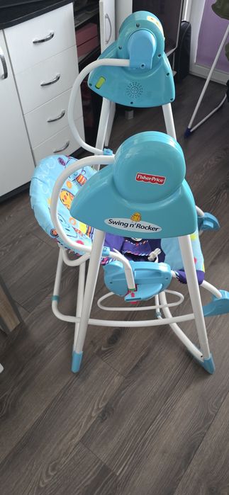 Huśtawka z  bujakiem z napęsem i melodiami