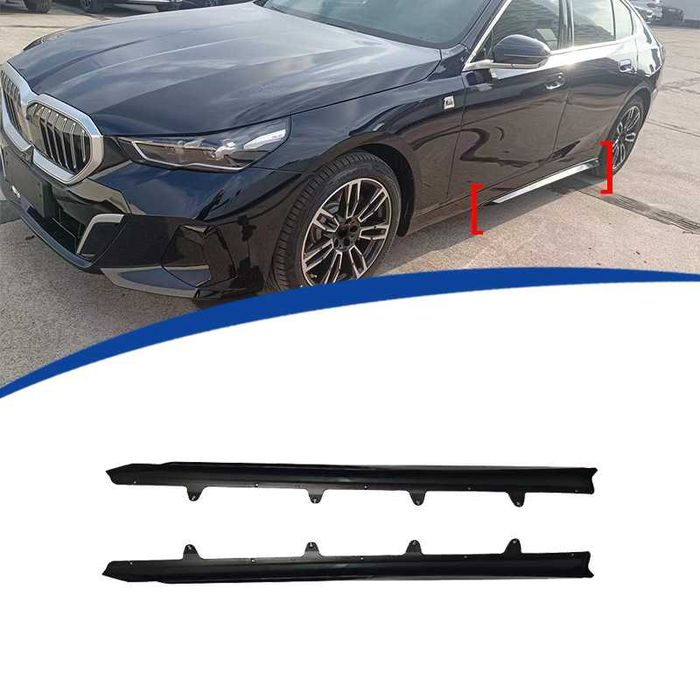 Лезвия пороги BMW G60 БМВ Г60 сплиттер диффузор губа спойлер сплiтер