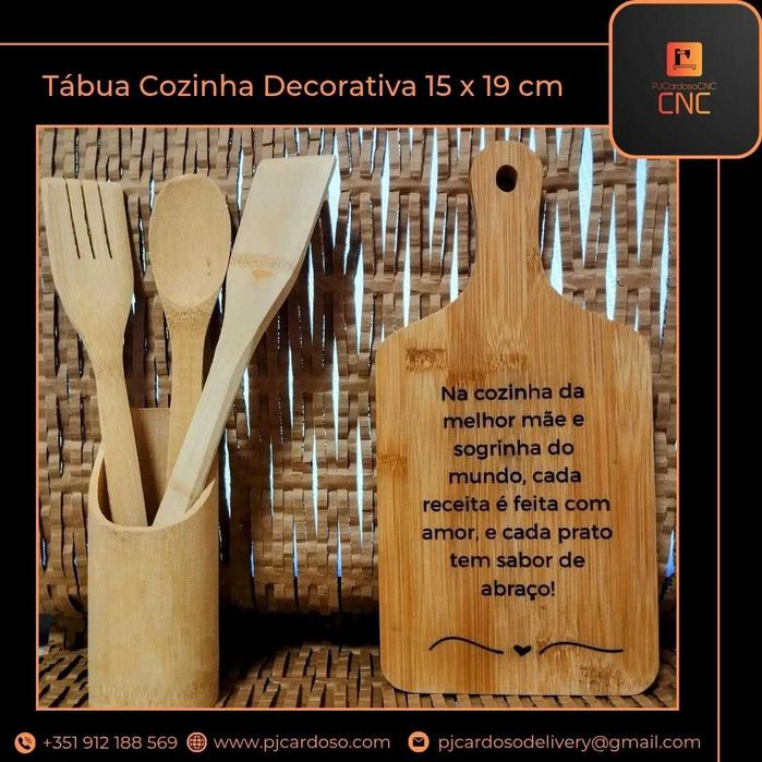 Tábua Cozinha Decorativa Personalizada