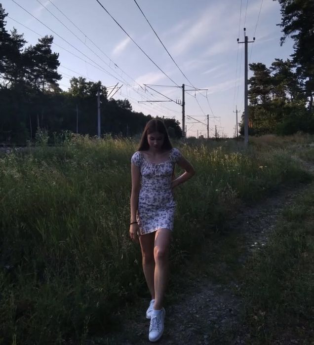 Сукня oodji, з квітковим принтом, розмір xs