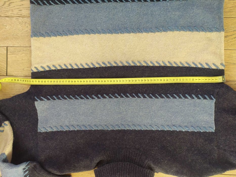 Granatowy Golf sweter z golfem Henderson