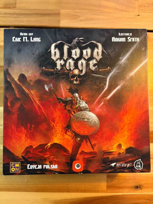 Blood Rage – polska wersja | bardzo dobry stan | karty w koszulkach