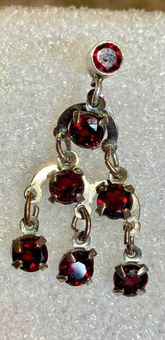Серьги, бусы Гранаты
