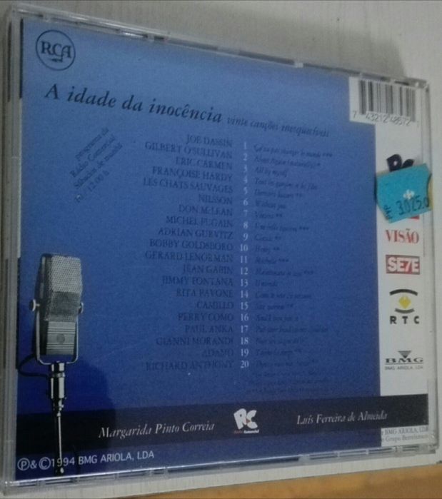 CD - A Idade da Inocência - Vários Artistas - portes incluidos