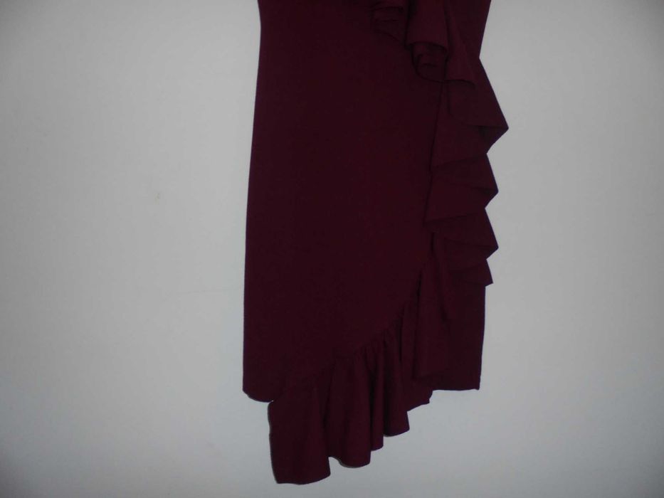 vestido de senhora com folho