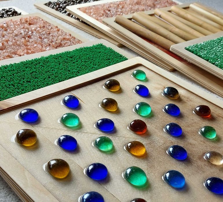 Panele sensoryczne Ścieżka Montessori Stymulacja Masaż Na zamówienie