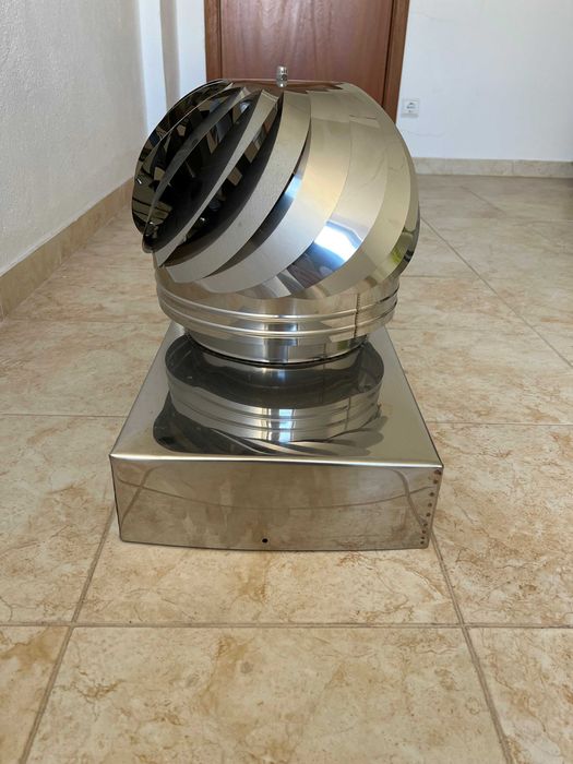 Girândola D250 com base retangular inox Nova