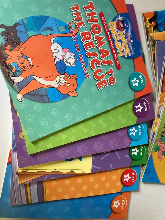 11 Livros da Disney's Magic English - Aprender Inglês