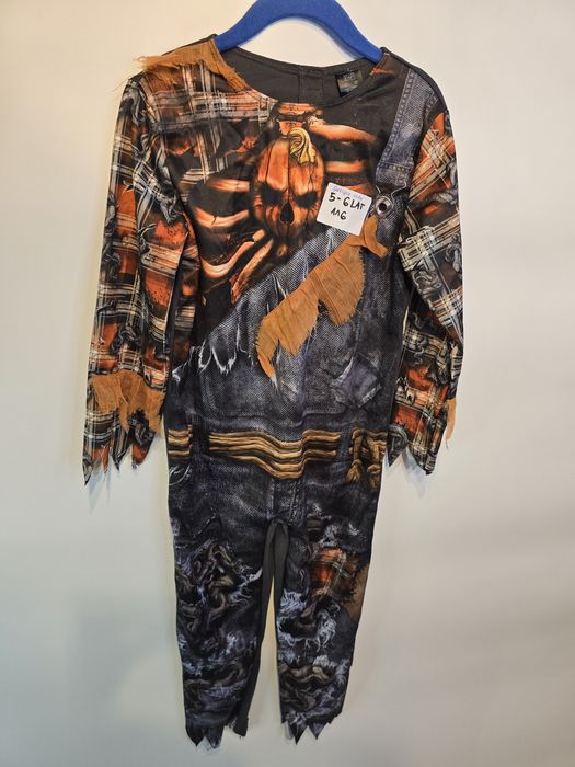 Kościotrup szkielet świecące oczami przebranie kostium karnawał 116