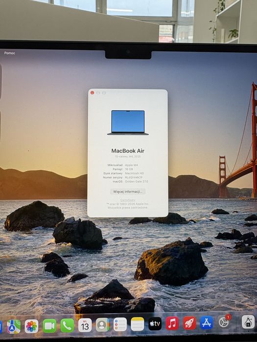 Apple MacBook Air 15” M4 16/256 GB – NOWY, otwarte pudełko!