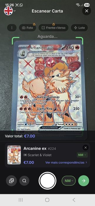 Cartas pokemon coleccionáveis