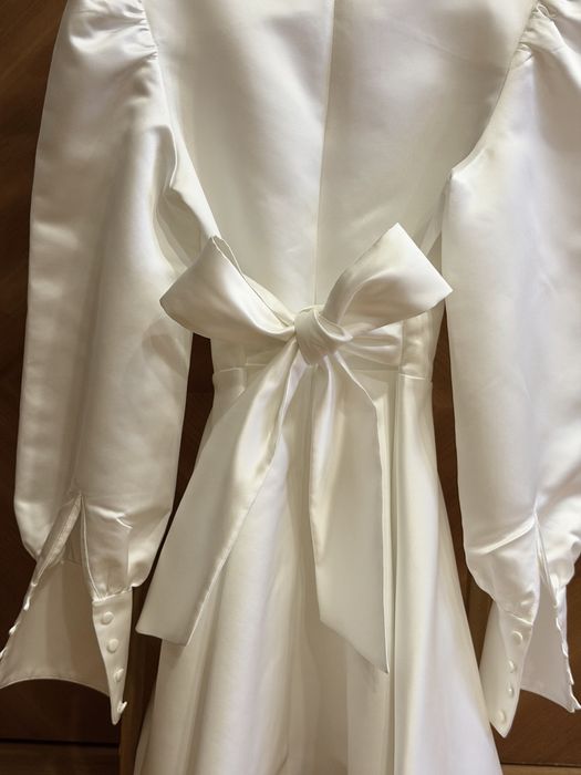 сукня/платье El.Milas белое сатиновое Sandra