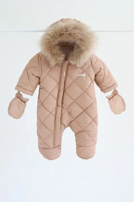 Комбінезон зимовий mag baby 6-9 місяців бежевий