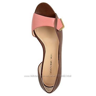 Кожаные босоножки Carmen Marc Valvo MARTA Flat - р. 37