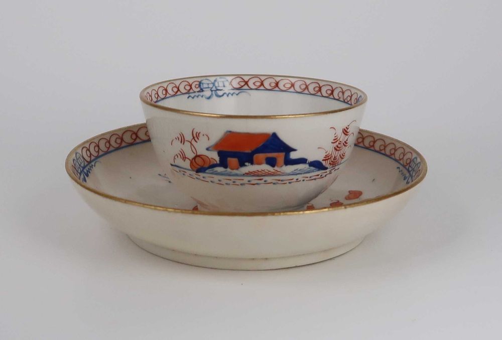 Taça com base em cerâmica de Lowestoft, Séc. XVIII/XIX