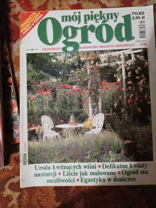 Mój piękny ogród, czasopismo z różnych lat, komplet 10 szt