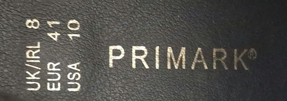 Botki Primark Damskie Czarne Rozm: 41
