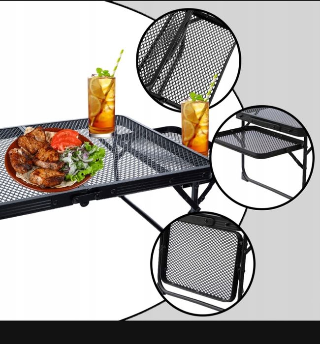 HICIOR STOLIK turystyczny wędkarski składany lekki campingowy na ryby