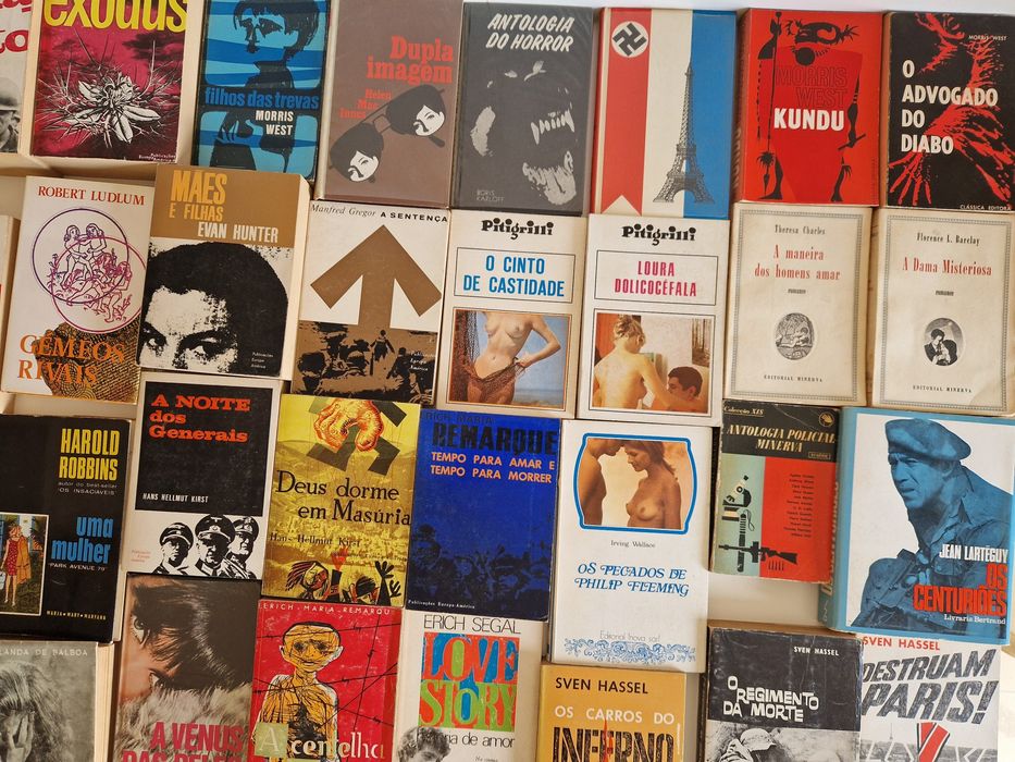 Lote 34 livros Romances/Policiais