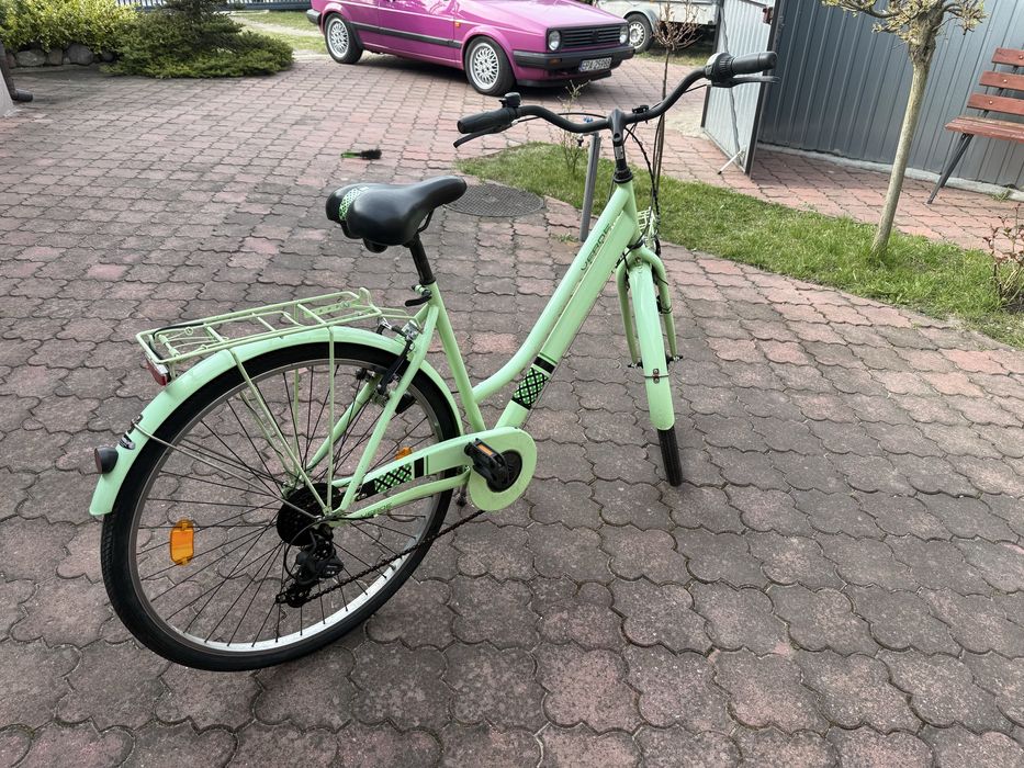 Rower Miejski Damka Verde 7 biegów Oświetlenie