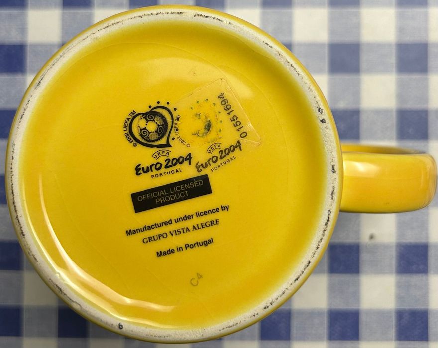 Lote de 3 Kinas Euro 2004 Canecas Café Chá Vista Alegre (Portugal)