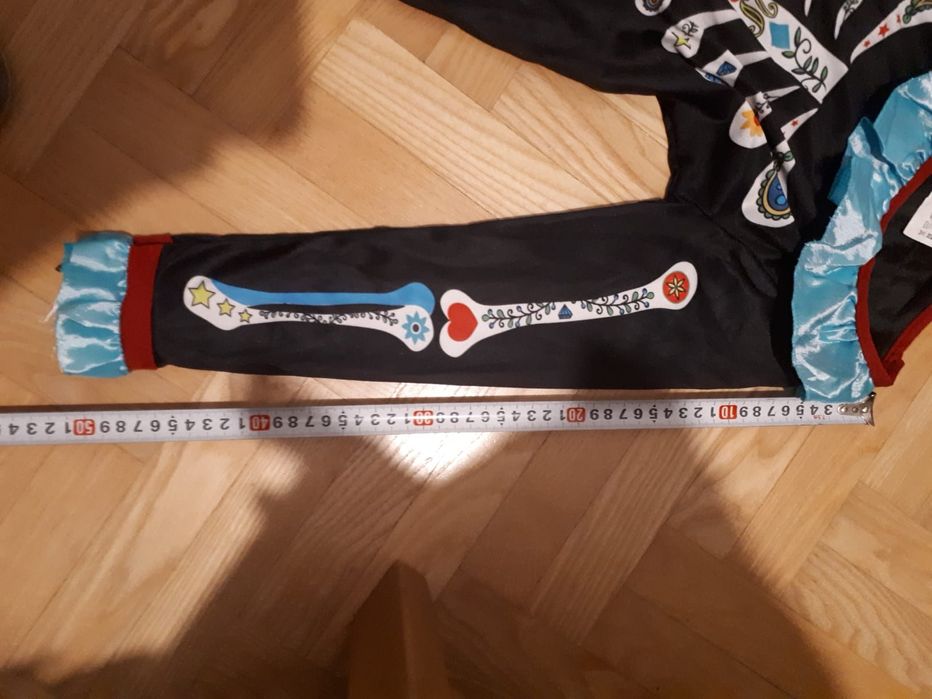 Stroj karnawałowy przebierańców halloween kosciotrup