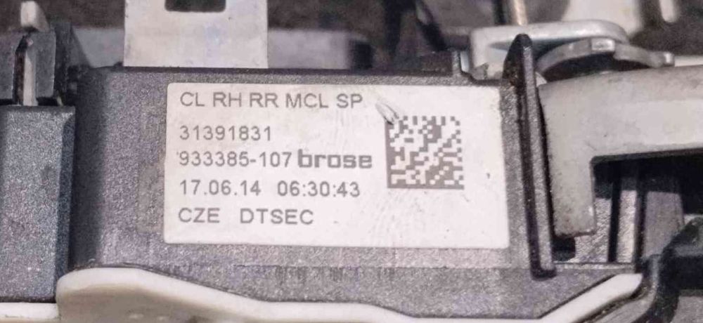 Fechadura / Fecho Porta Trás Direito 31391831 - VOLVO V40 Hatchback