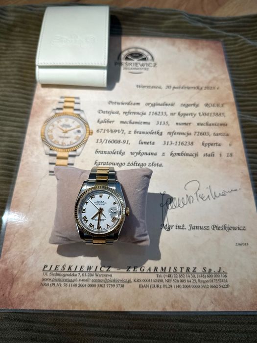 Rolex Datejust referencja 116233