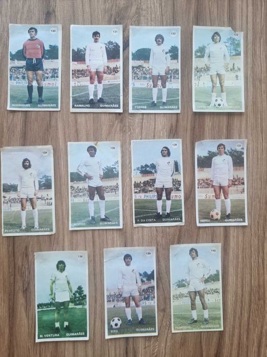 Cromos da equipa de futebol do Riopele