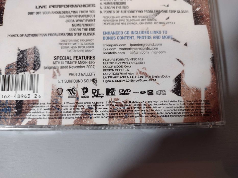 CD+DVD Collision Course Linkin Park And Jay-Z