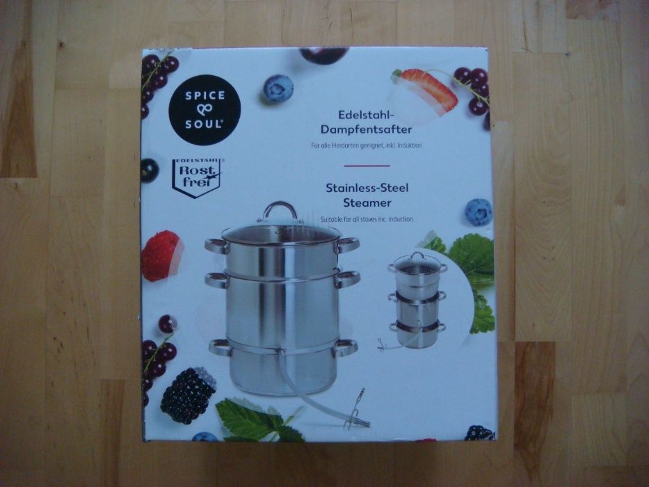 Sokownik parowy ze stali szlachetnej