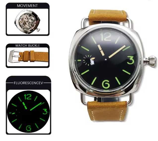 Годинник наручний механіка 45mm хомаж  Panerai