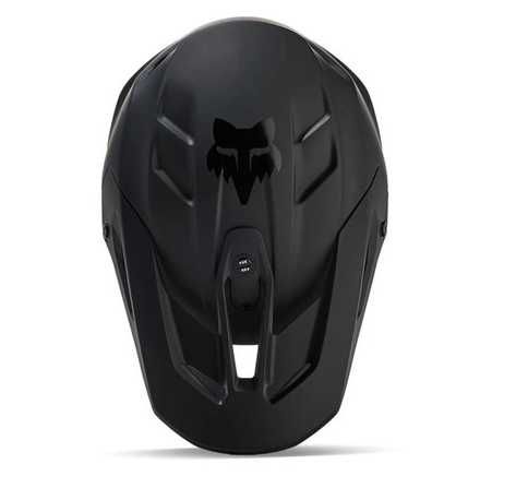 Kask cross FOX V3 SOLID BLACK MATT czarny mat, rozmiar S