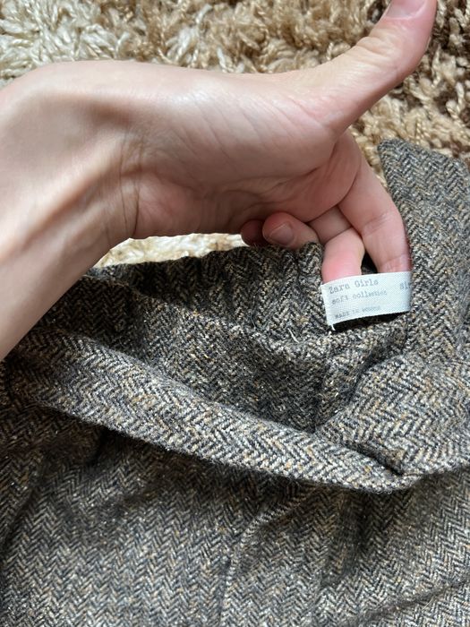 Шерстяні шорти від зара. Zara теплі шорти із завишеною талією