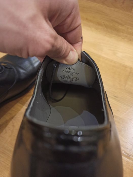 Чоловічі шкіряні туфлі Zara man
