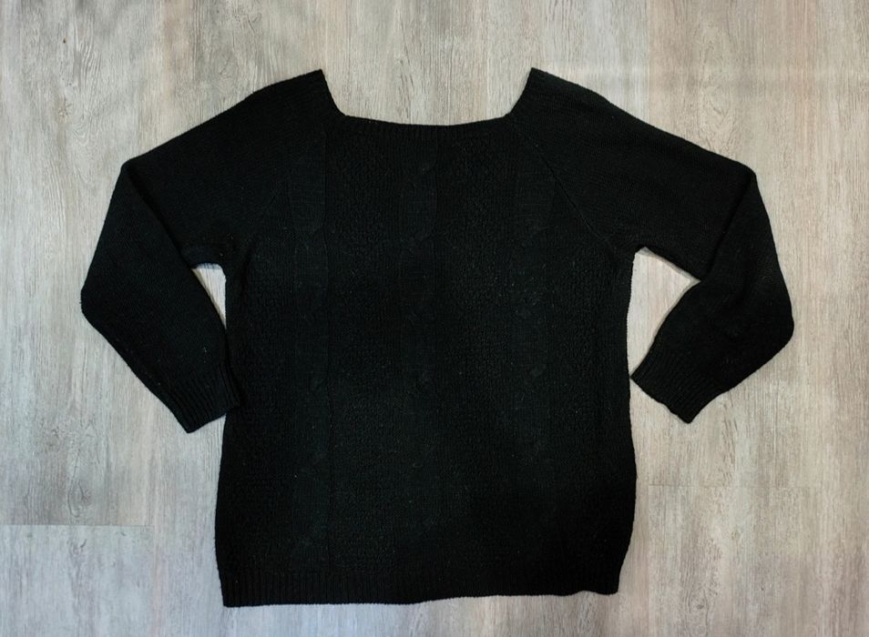 Czarny sweter damski M/L