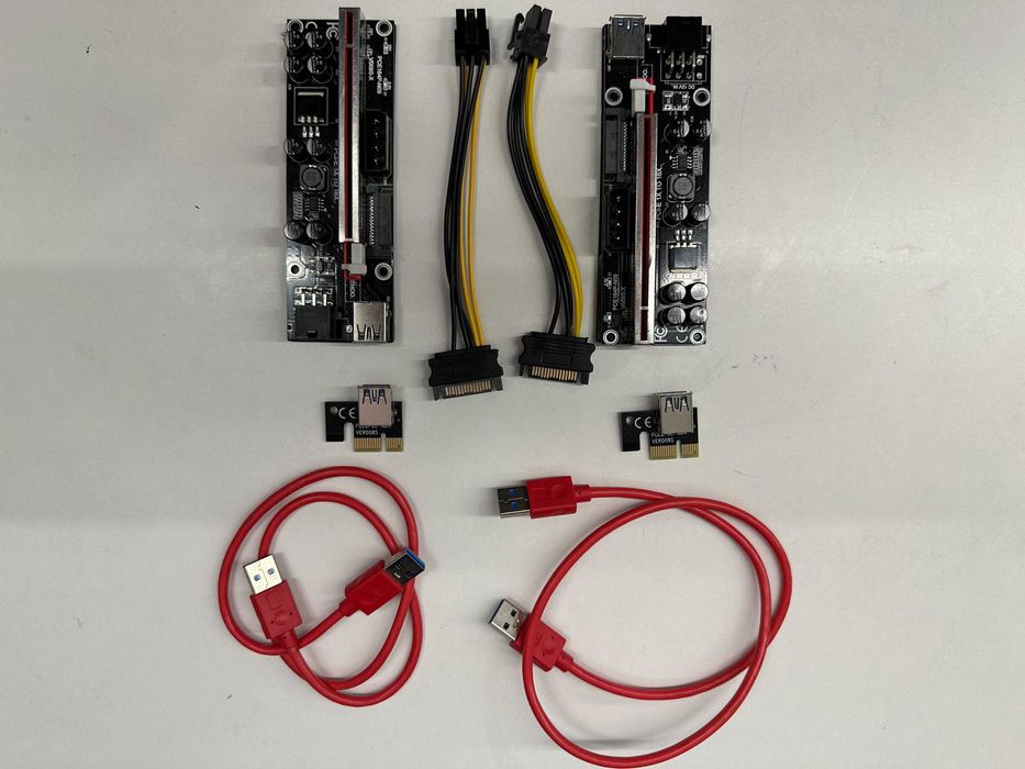 Riser PCI-E 1x16x USB3.0 SATA 6-PIN X 1szt