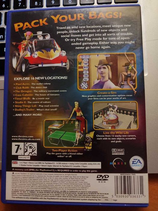 The Sims Bustin Out - PS2 лицензия