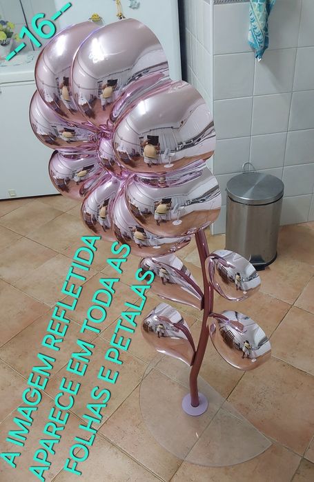 FLOR GIGANTE ESPELHADA PARA DECORAÇÃO E EVENTOS. Casa, Festas,Loja, Escritório, Quarto, Aniversários, Eventos.