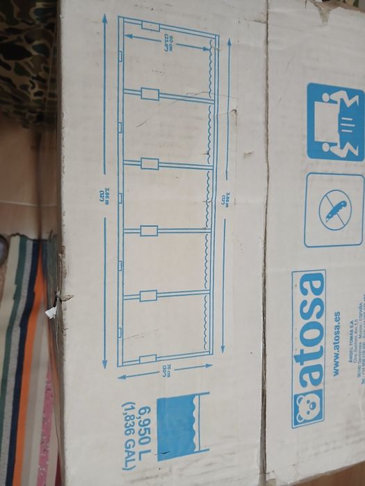 Piscina 3.6m: nunca usada