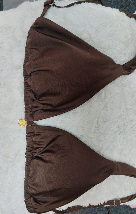 Sutiã bikini L , NOVO castanho