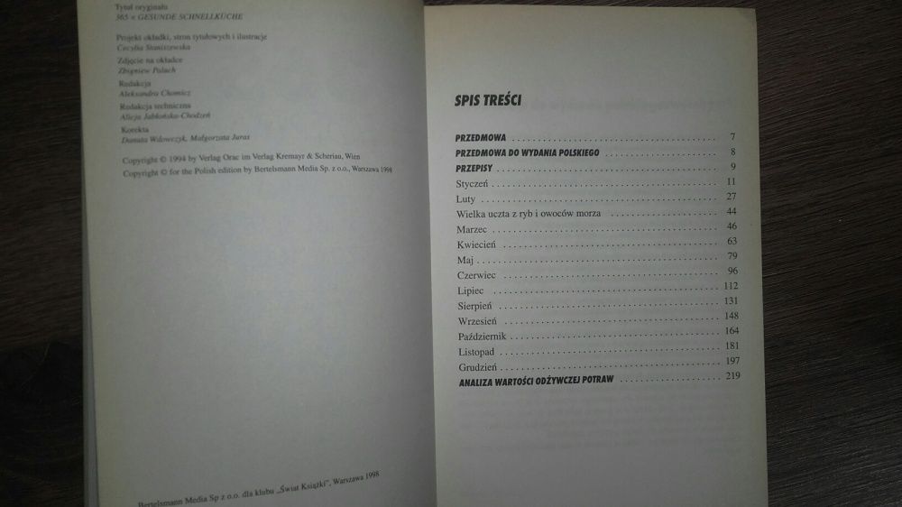Książka z przepisami 365 potraw