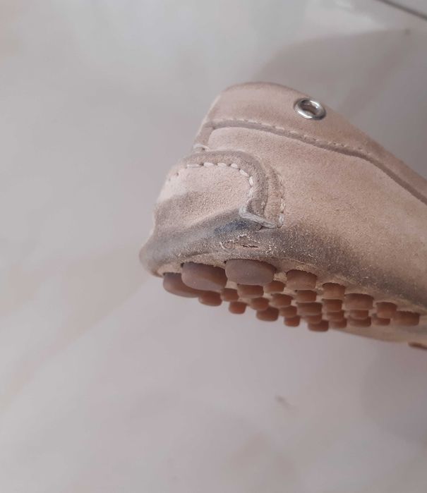 Beżowe markowe mokasyny Car Shoe 37